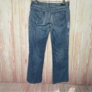 Citizens of Humanity Classic Blue Distressed Light Wash Denim Jeans (32)